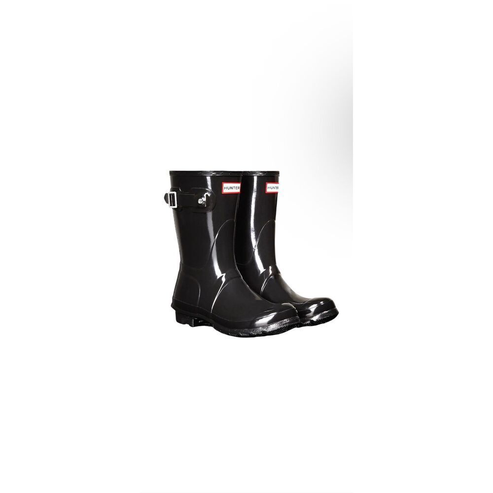 Hunter ‘Original Short' Gloss Black Rain Boot Women's 7US